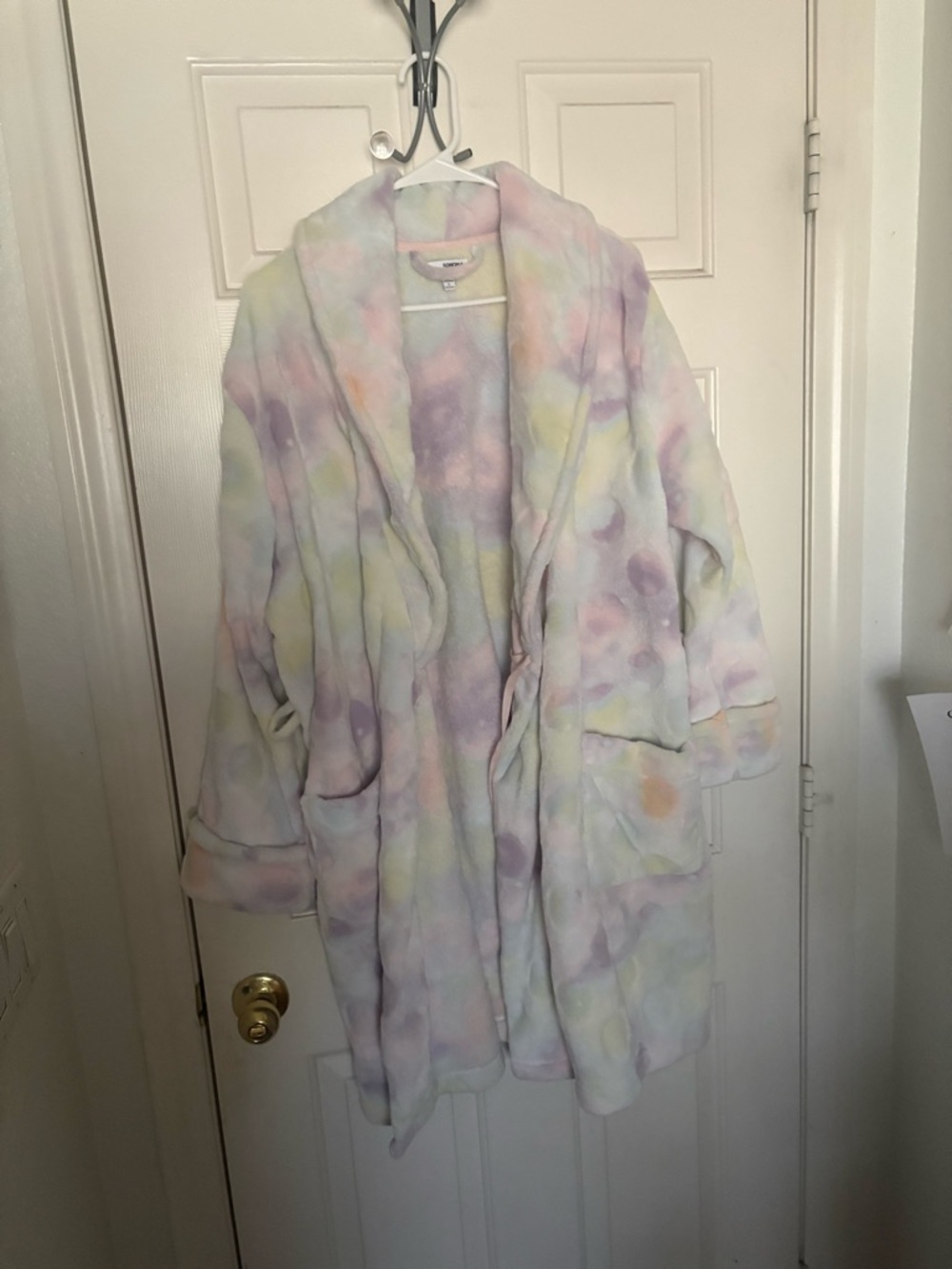 Soft Plush Pastel Multicolor Robe